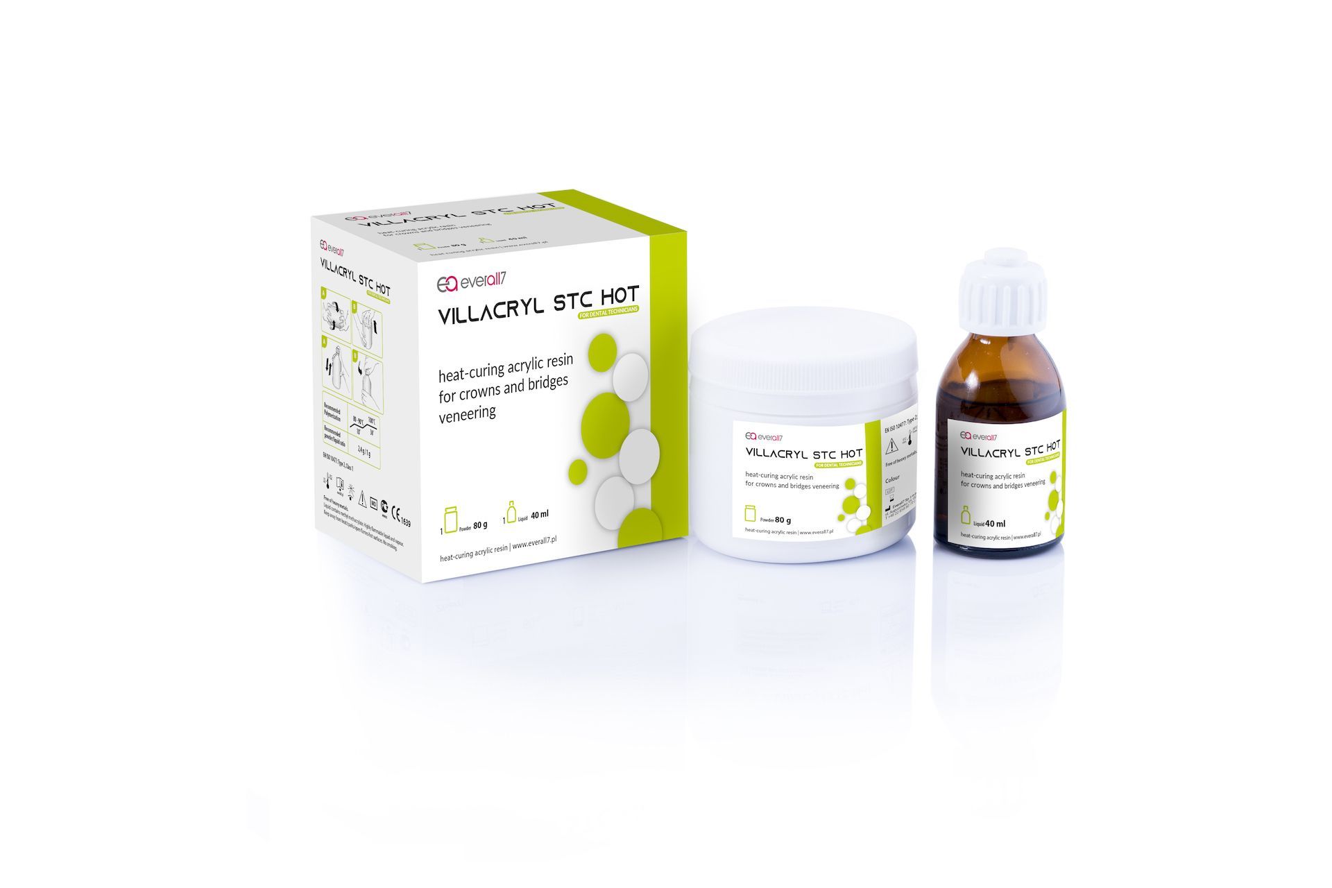 Пластмасса Villacryl STC Hot А4 80г+40мл Everall7